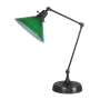 House of Troy Otis Single Light 26" High Swing Arm Desk Lamp Oil Rubbed Bronze / Green