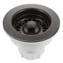 Houzer 3-1/2" Basket Strainer Matte Black