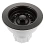 Houzer 3-1/2" Basket Strainer Speckled Granite Black