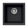 Houzer Quartztone 15-3/4" Undermount Single Basin Granite Composite Bar Sink Midnite