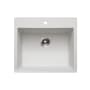 Houzer Quartztone 25" Drop In Single Basin Granite Composite Kitchen Sink Cloud