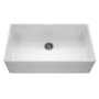 Houzer Platus 36" Farmhouse Single Basin Fireclay Kitchen Sink White