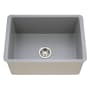 Houzer Platus 25-1/2" Undermount Single Basin Fireclay Kitchen Sink Gray