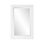 Howard Elliott George 24" W x 36" H Rectangular Wood Framed Bathroom Mirror Matte White