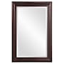 Howard Elliott George 24" W x 36" H Rectangular Wood Framed Bathroom Mirror Oil Rubbed Bronze