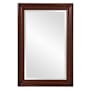 Howard Elliott George 24" W x 36" H Rectangular Wood Framed Bathroom Mirror Wenge Brown
