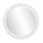 Howard Elliott George 36" Diameter Circular Wood Framed Bathroom Mirror Matte White