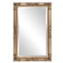 Howard Elliott Queen Ann 24" W x 36" H Rectangular Wood Framed Bathroom Mirror Antique Silver Leaf