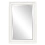 Howard Elliott Queen Ann 24" W x 36" H Rectangular Wood Framed Bathroom Mirror Glossy White