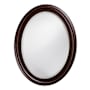Howard Elliott George 25" W x 33" H Oval Wood Framed Bathroom Mirror Oil Rubbed Bronze