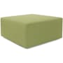 Howard Elliott Sensibility Square Ottoman Cover - Cover Only Moss