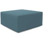 Howard Elliott Sensibility Square Ottoman Cover - Cover Only Turquoise
