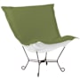 Howard Elliott Sensibility 40" Wide Metal Framed Acrylic Accent Chair Moss