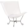 Howard Elliott Sensibility 40" Wide Metal Framed Acrylic Accent Chair Natural