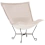 Howard Elliott Sensibility 40" Wide Metal Framed Acrylic Accent Chair Sand