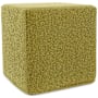 Howard Elliott Subtlety 17" Wide Plywood and Polyester Outdoor Square Ottoman with Foam Filling Moss