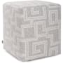 Howard Elliott Mistify Cube Ottoman Cover - Cover Only Fog
