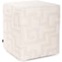 Howard Elliott Mistify Cube Ottoman Cover - Cover Only Natural