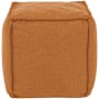 Howard Elliott Sensibility 20" Wide Polyester Outdoor Pouf Square Ottoman Canyon