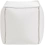 Howard Elliott Sensibility 20" Wide Polyester Outdoor Pouf Square Ottoman Natural