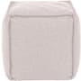 Howard Elliott Sensibility 20" Wide Polyester Outdoor Pouf Square Ottoman Sand