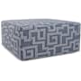 Howard Elliott Mistify 36" Wide Plywood and Polyester Outdoor Square Ottoman Denim