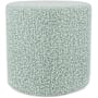 Howard Elliott Subtlety 18" Wide Plywood and Polyester Outdoor Round Ottoman with Foam Filling Breeze