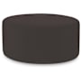 Howard Elliott Sensibility 36" Wide Plywood and Polyester Outdoor Round Ottoman Charcoal