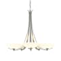 Hubbardton Forge Aegis 5 Light 32" Wide Chandelier Sterling