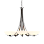 Hubbardton Forge Aegis 5 Light 32" Wide Chandelier Oil Rubbed Bronze