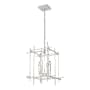 Hubbardton Forge Tura 4 Light 17" Wide Taper Candle Style Chandelier White