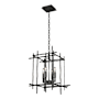 Hubbardton Forge Tura 4 Light 17" Wide Taper Candle Style Chandelier Black