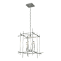 Hubbardton Forge Tura 4 Light 17" Wide Taper Candle Style Chandelier Vintage Platinum