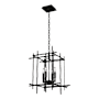 Hubbardton Forge Tura 4 Light 17" Wide Taper Candle Style Chandelier Ink