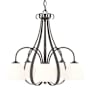 Hubbardton Forge Sweeping Taper 5 Light 24" Wide Chandelier Oil Rubbed Bronze