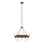 Hubbardton Forge Echo 10 Light 33" Wide Chandelier Bronze