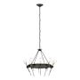 Hubbardton Forge Echo 10 Light 33" Wide Chandelier Dark Smoke