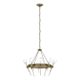 Hubbardton Forge Echo 10 Light 33" Wide Chandelier Soft Gold