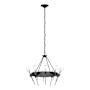 Hubbardton Forge Echo 10 Light 33" Wide Chandelier Ink
