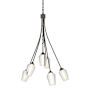 Hubbardton Forge Flora 6 Light 24" Wide Chandelier Natural Iron / Seedy