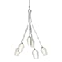 Hubbardton Forge Flora 6 Light 24" Wide Chandelier Vintage Platinum / Seedy