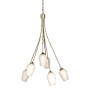 Hubbardton Forge Flora 6 Light 24" Wide Chandelier Soft Gold / Opal