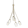 Hubbardton Forge Flora 6 Light 24" Wide Chandelier Soft Gold / Seedy