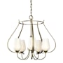 Hubbardton Forge Flora 5 Light 23" Wide Chandelier Soft Gold / Opal