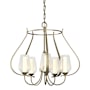 Hubbardton Forge Flora 5 Light 23" Wide Chandelier Soft Gold / Seedy