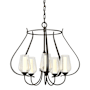 Hubbardton Forge Flora 5 Light 23" Wide Chandelier Oil Rubbed Bronze