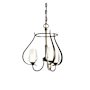 Hubbardton Forge Flora 3 Light 20" Wide Chandelier Bronze / Seedy