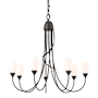 Hubbardton Forge Flora 7 Light 25" Wide Chandelier Oil Rubbed Bronze