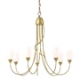 Hubbardton Forge Flora 7 Light 25" Wide Chandelier Modern Brass