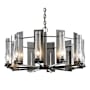 Hubbardton Forge New Town 10 Light 30" Wide Chandelier Dark Smoke / Seedy